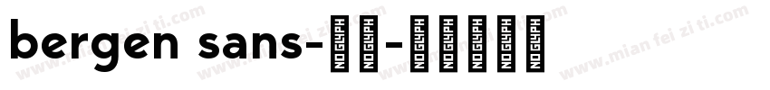 bergen sans-常规字体转换
